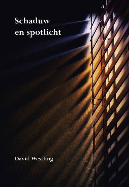 Schaduw en spotlicht – omslag van het luisterboek van David Westling