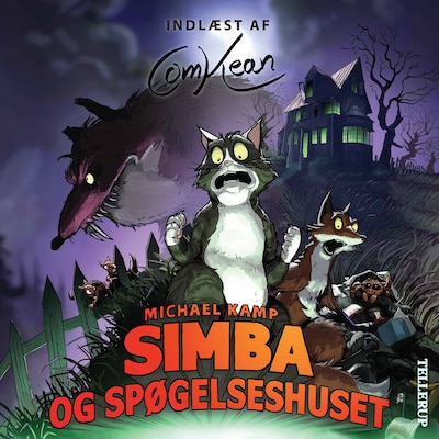 ComKean præsenterer - Simba og spøgelseshuset – omslag til lydbogen af Michael Kamp
