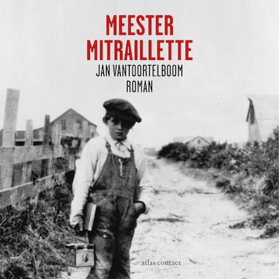 Meester Mitraillette – omslag van het luisterboek van Jan Vantoortelboom