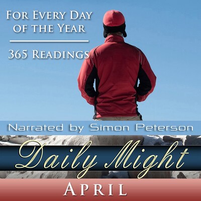 Daily Might: April – omslag til lydbogen af Simon Peterson
