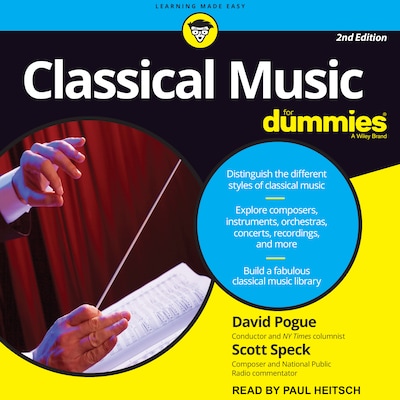 Classical Music For Dummies – omslag til lydbogen af David Pogue, Scott Speck