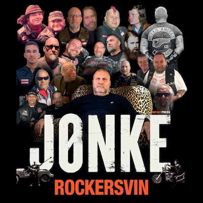 Rockersvin – omslag til lydbogen af Jørn Jønke Nielsen