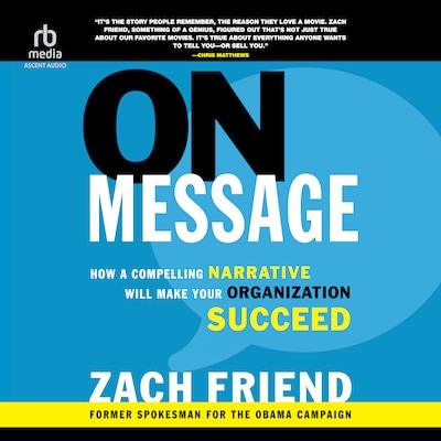 On Message – omslag til lydbogen af Zach Friend