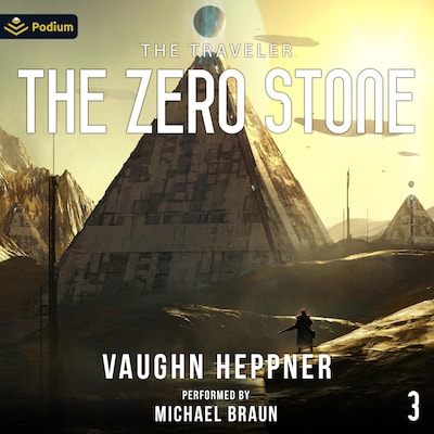 The Zero Stone – omslag til lydbogen af Vaughn Heppner