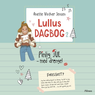 Lullus dagbog (2) Pinlig jul - med drenge – omslag til lydbogen af Anette Vinther Jensen