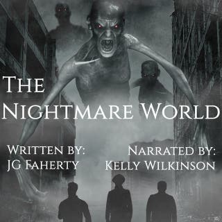 The Nightmare World – omslag till ljudboken av JG Faherty