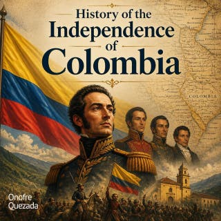 History of the Independence of Colombia – omslag till ljudboken av Onofre Quezada