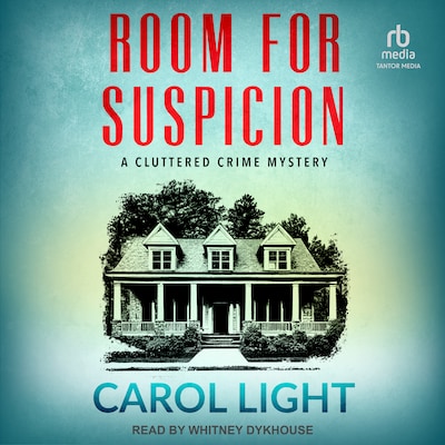 Room For Suspicion – omslag til lydbogen af Carol Light