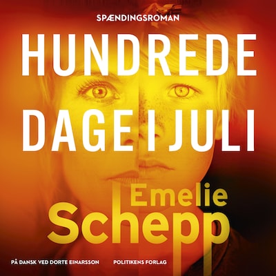 Hundrede dage i juli – omslag til lydbogen af Emelie Schepp