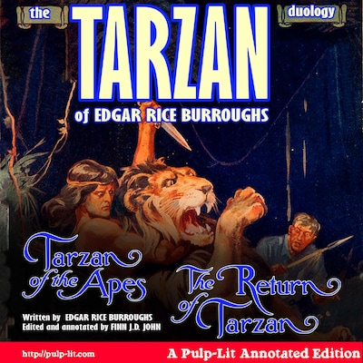 The Tarzan Duology of Edgar Rice Burroughs: Tarzan of the Apes and The Return of Tarzan – omslag til lydbogen af Edgar Rice Burroughs