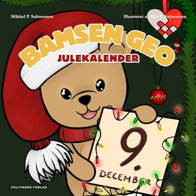 Bamsen Geos julekalender - Pingvinen og iglobyen – omslag til lydbogen af Mikkel Palm Salmonsen, Marie Munk Jensen