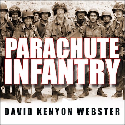 Parachute Infantry – omslag til lydbogen af David Kenyon Webster