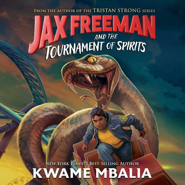 Jax Freeman and the Tournament of Spirits – omslag til lydbogen af Kwame Mbalia