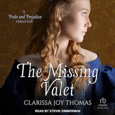 The Missing Valet – omslag til lydbogen af Clarissa Joy Thomas