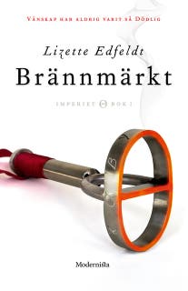 Brännmärkt – omslag till ljudboken av Lizette Edfeldt