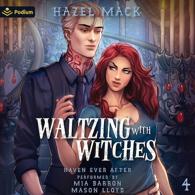 Waltzing with Witches – omslag til lydbogen af Hazel Mack