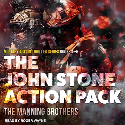 The John Stone Action Pack: Books 4-6 – omslag til lydbogen af Allen Manning, Brian Manning