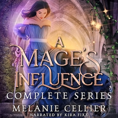 A Mage's Influence – omslag til lydbogen af Melanie Cellier