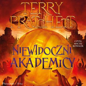 Niewidoczni Akademicy – okładka audiobooka, autor Terry Pratchett