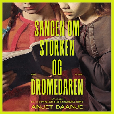 Sangen om storken og dromedaren – omslag til lydbogen af Anjet Daanje