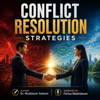 Conflict Resolution Strategies – omslag till ljudboken av Dr. Muddassir Saleem