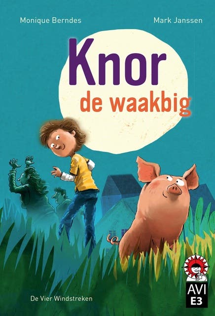 Knor de waakbig – omslag van het luisterboek van Monique Berndes