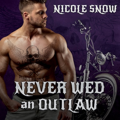 Never Wed an Outlaw – omslag til lydbogen af Nicole Snow