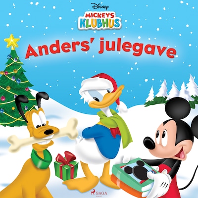 Mickeys Klubhus - Anders' julegave – omslag til lydbogen af Disney
