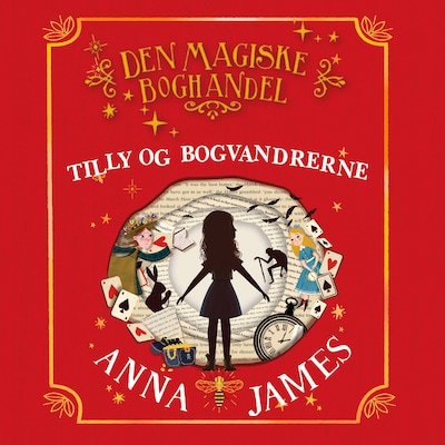 Tilly og bogvandrerne – omslag til lydbogen af Anna James