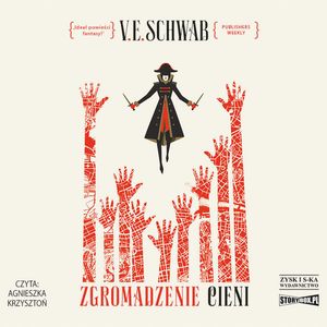 Zgromadzenie cieni – okładka audiobooka, autor V.E. Schwab