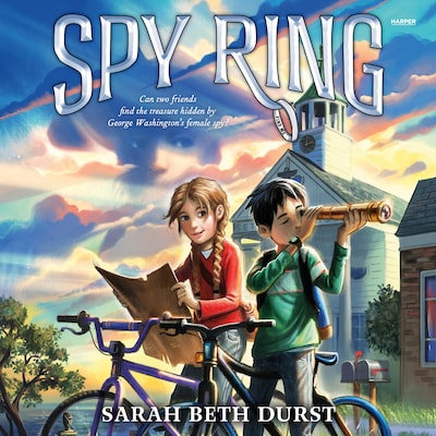 Spy Ring – omslag til lydbogen af Sarah Beth Durst