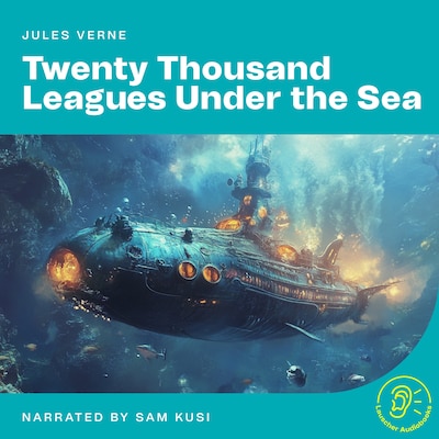 Twenty Thousand Leagues Under the Sea – omslag til lydbogen af Jules Verne