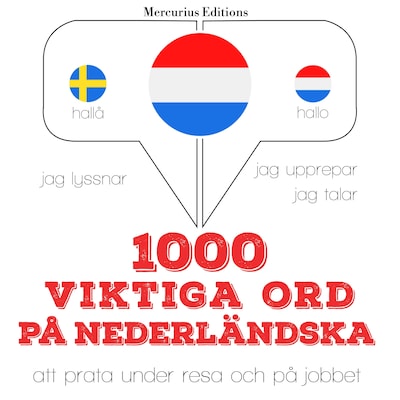 1000 viktiga ord på nederländska – omslag till ljudboken av JM Gardner