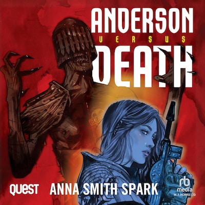 Anderson VS Death – omslag til lydbogen af Anna Smith Spark