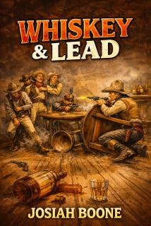 Whiskey and Lead: A Classic Western – omslag till ljudboken av Josiah Boone
