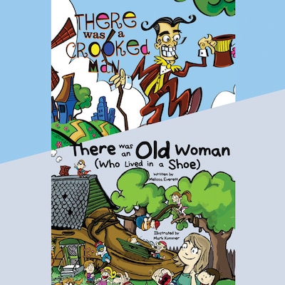 There Was an Old Woman (Who Lived in a Shoe); & There Was a Crooked Man – omslag til lydbogen af Melissa Everett