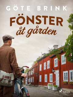 Fönster åt gården – omslag till ljudboken av Göte Brink