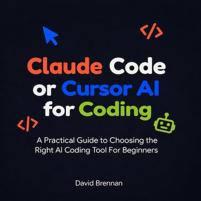 Claude Code or Cursor AI for Coding – omslag til lydbogen af David Brennan
