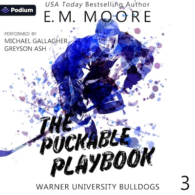 The Puckable Playbook – omslag til lydbogen af E.M. Moore