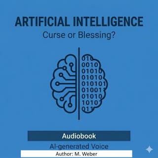 AI – Curse or Blessing? The Revolution of Our Thinking and Life: Opportunities, Risks, and the Ethical Questions of an Unstoppable Technology – omslag till ljudboken av M. Weber