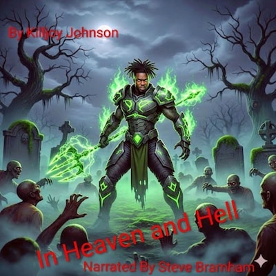 In heaven and hell – omslag til lydbogen af Killjoy Johnson