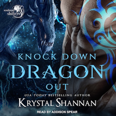 Knock Down Dragon Out – omslag til lydbogen af Krystal Shannan