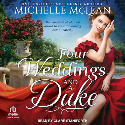 Four Weddings and a Duke – omslag til lydbogen af Michelle McLean