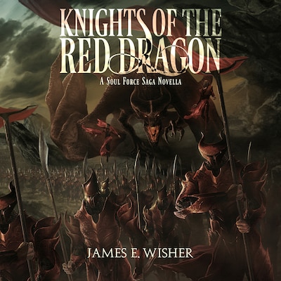 Knights of The Red Dragon – omslag til lydbogen af James E. Wisher