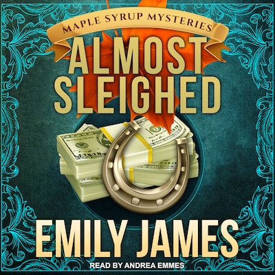 Almost Sleighed – omslag til lydbogen af Emily James