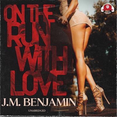 On the Run with Love – omslag til lydbogen af J. M. Benjamin