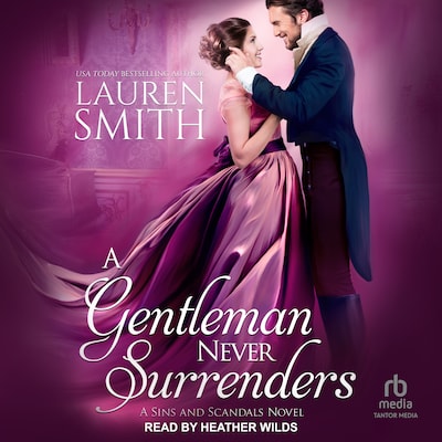 A Gentleman Never Surrenders – omslag til lydbogen af Lauren Smith