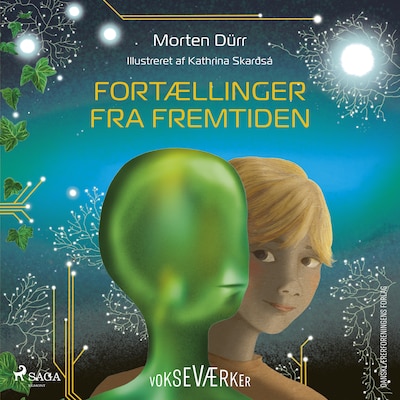 Fortællinger fra fremtiden – omslag til lydbogen af Morten Dürr