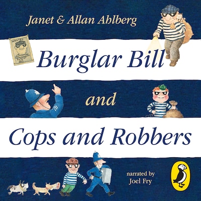 Burglar Bill & Cops and Robbers – omslag til lydbogen af Janet Ahlberg, Allan Ahlberg