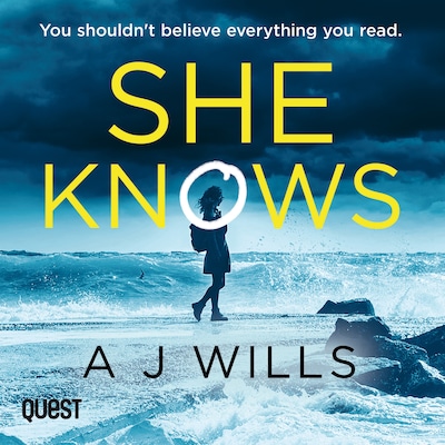 She Knows – omslag til lydbogen af A J Wills